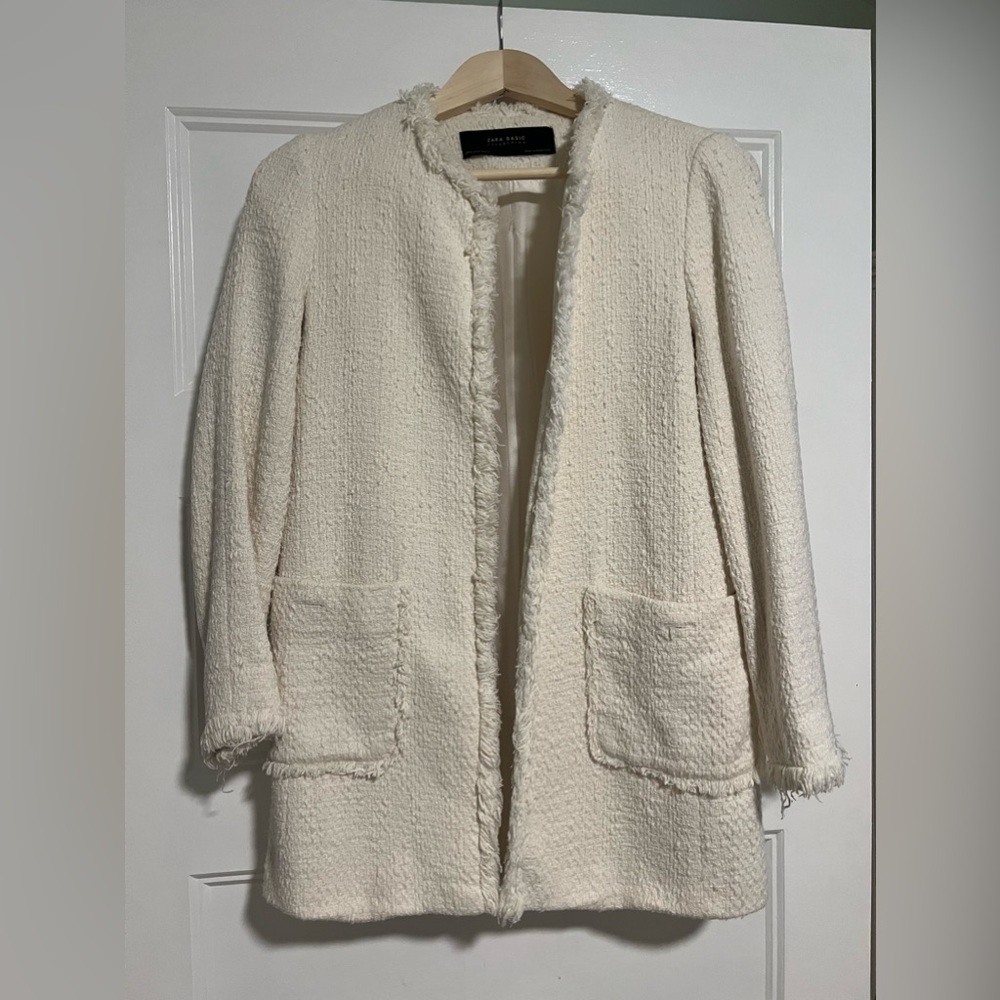Zara Cream Business Jacket